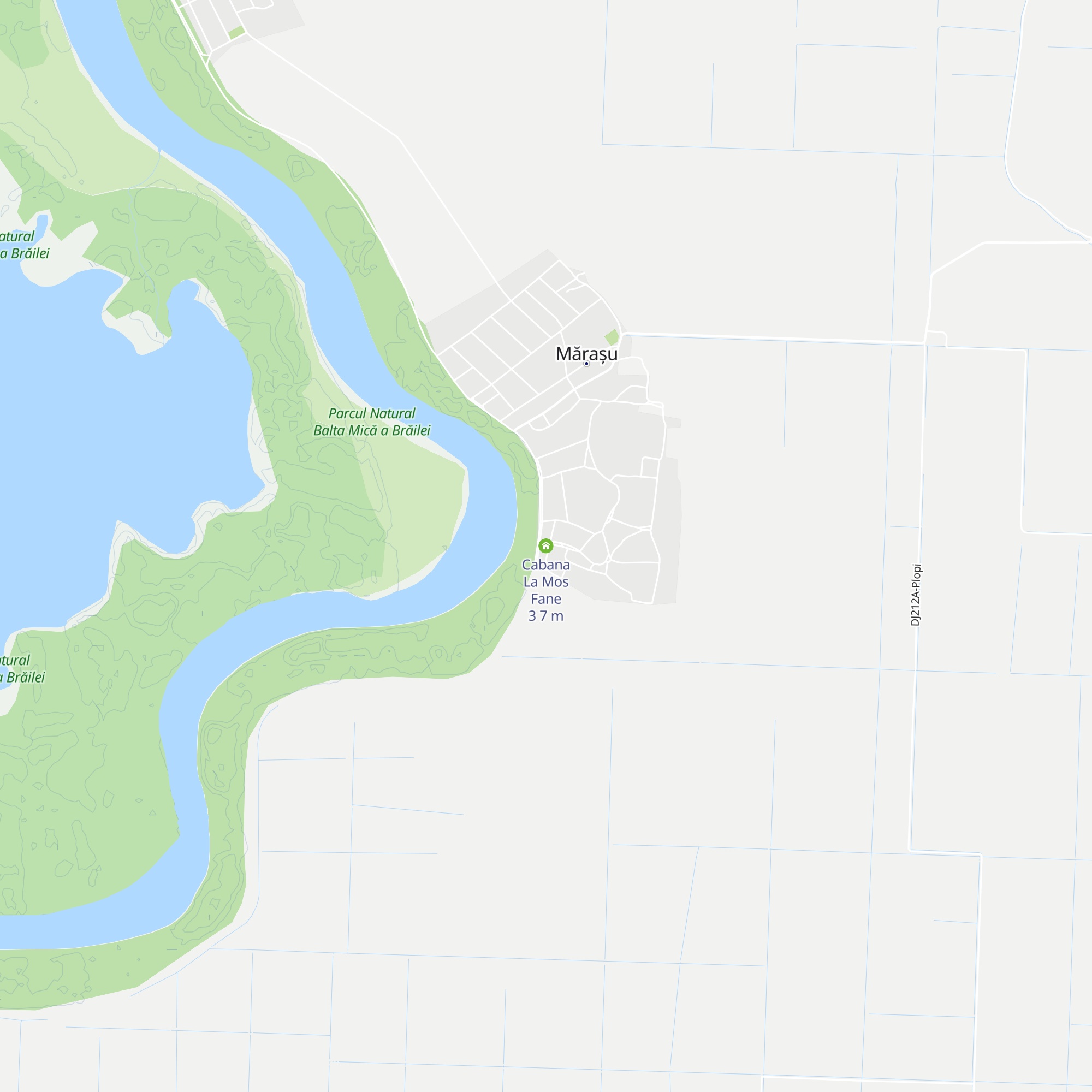 Cabana La Mos Fane 3 map