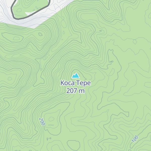 Map of Koca Tepe