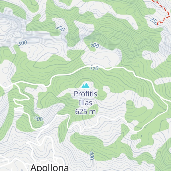 Map of Profítis Ilías