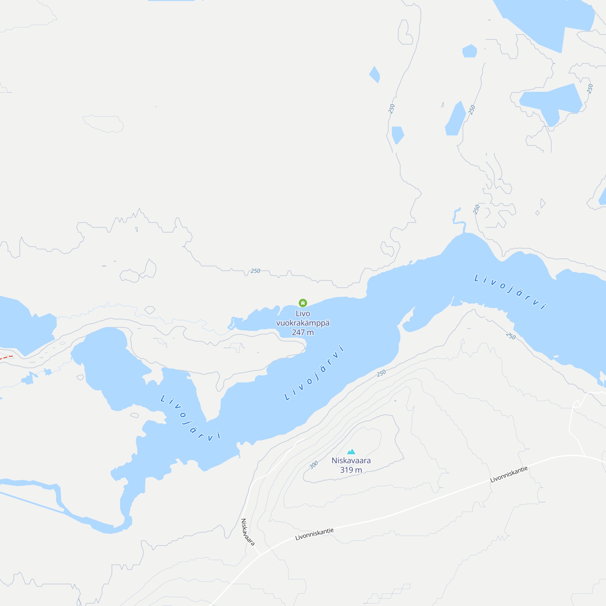 Livo vuokrakämppä map