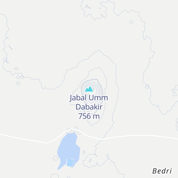 Map of Jabal Umm Dabakir