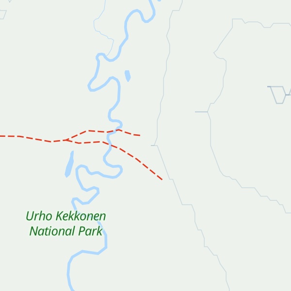 Map of Karapulju autiotupa