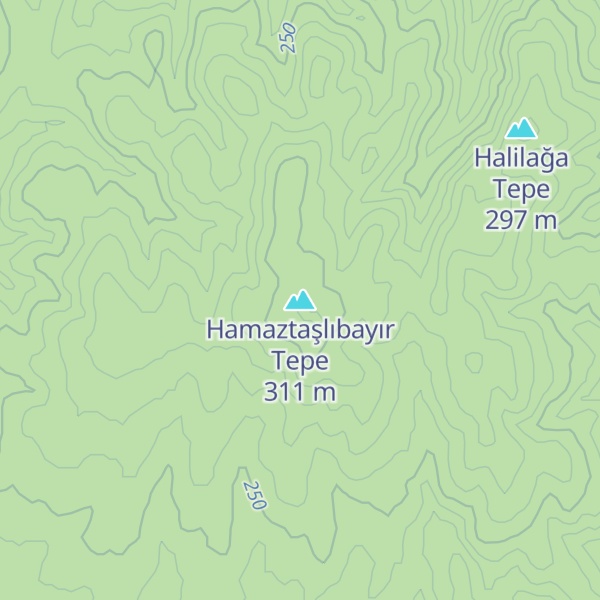 Map of Hamaztaşlıbayır Tepe