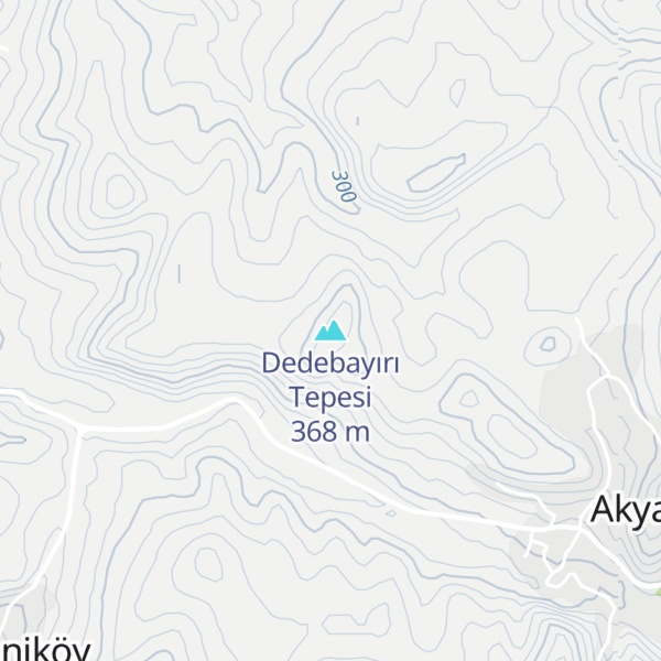 Map of Dedebayırı Tepesi