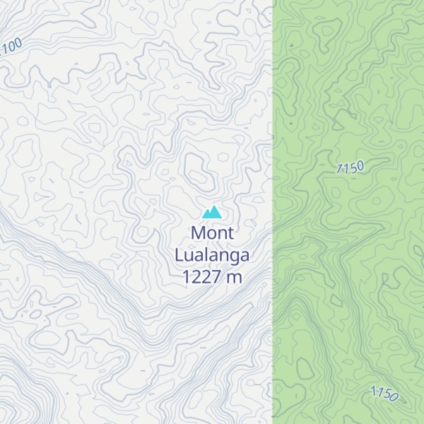 Map of Mont Lualanga