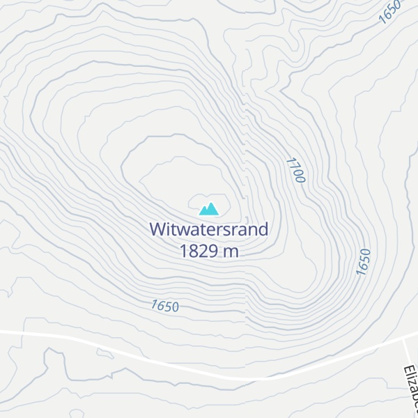 Map of Witwatersrand