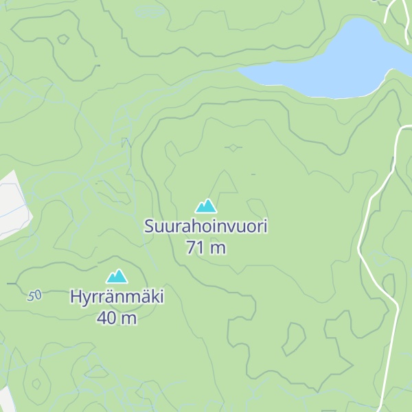 Map of Suurahoinvuori