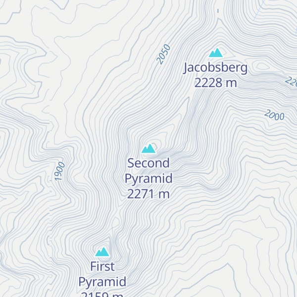 Map of Second Pyramid