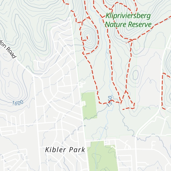 Map of Klipriviersberg Nature Reserve Entrance Precinct