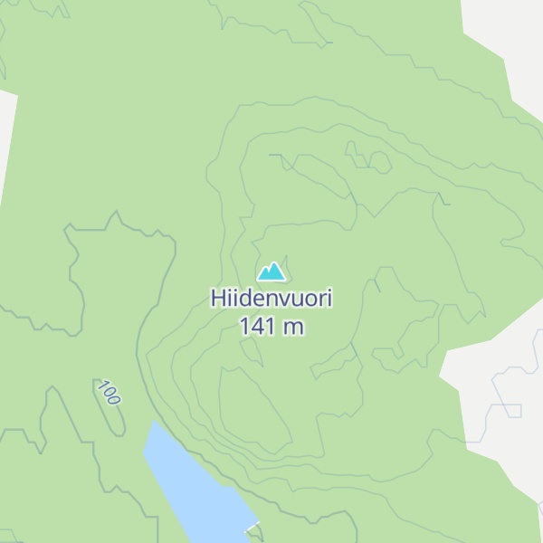 Map of Hiidenvuori