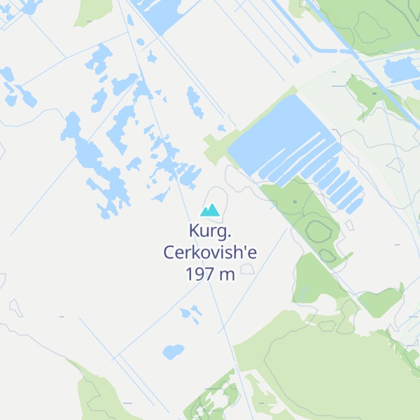 Map of Kurg. Cerkovish'e