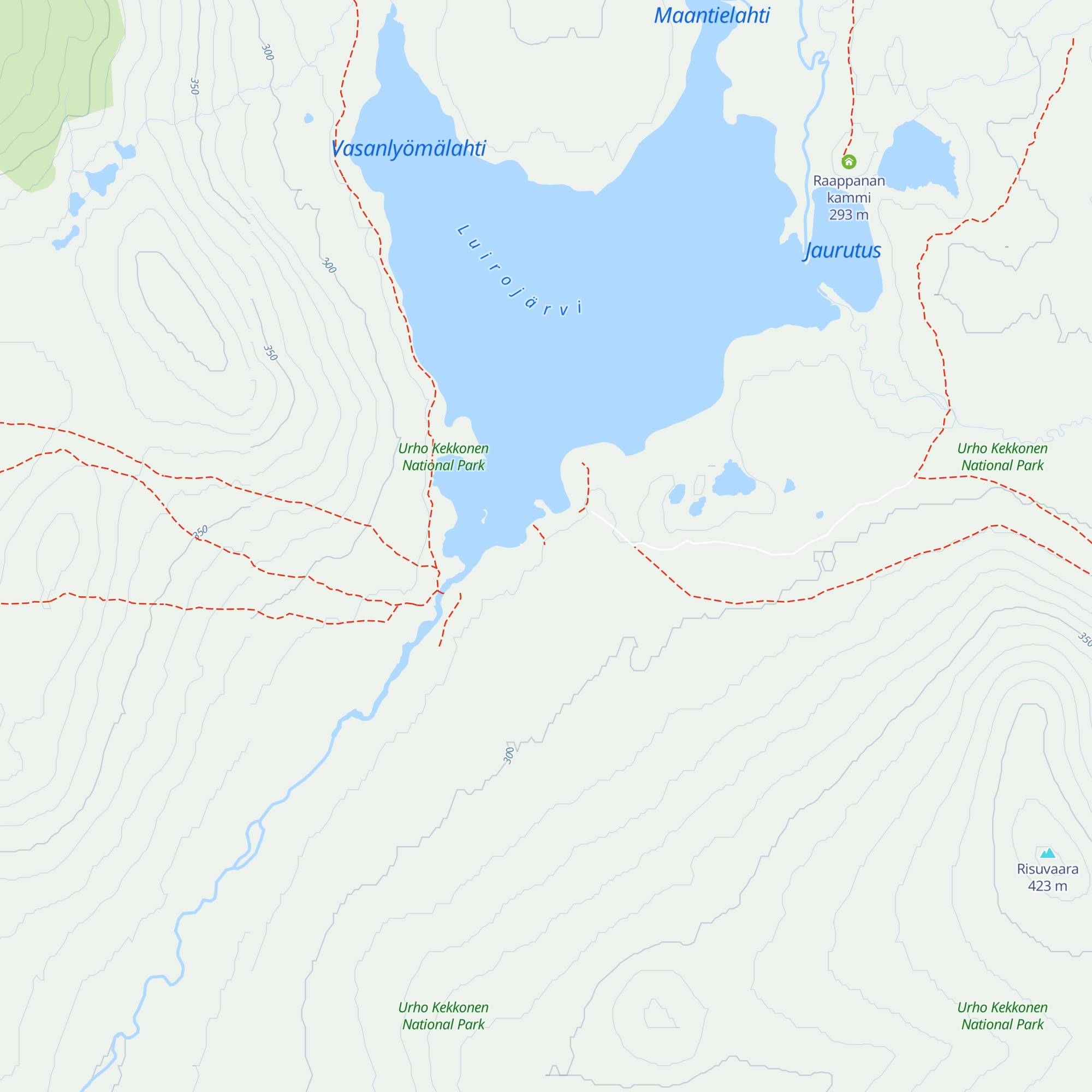 Luirojärven autiotupa map