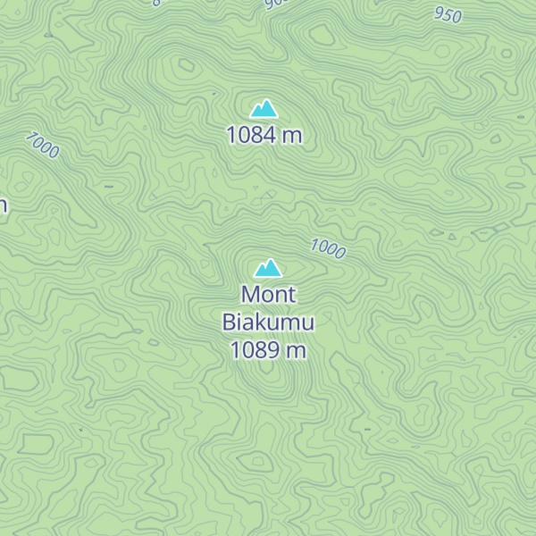 Map of Mont Biakumu