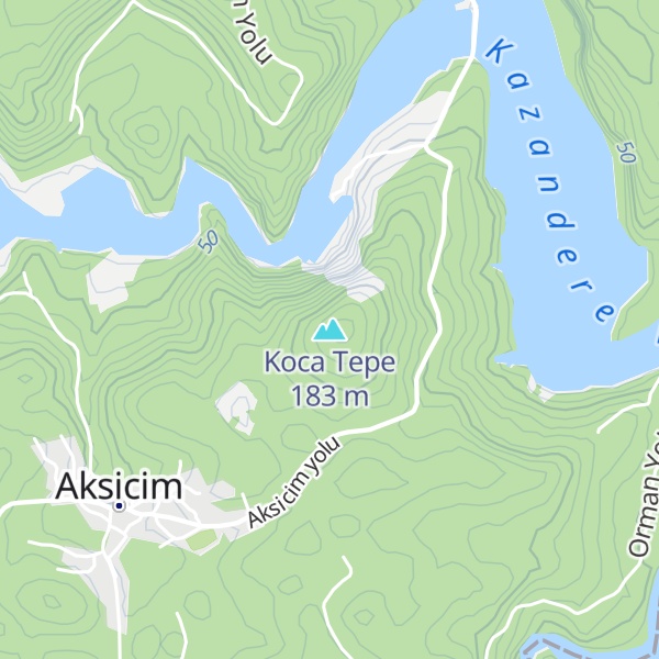 Map of Koca Tepe