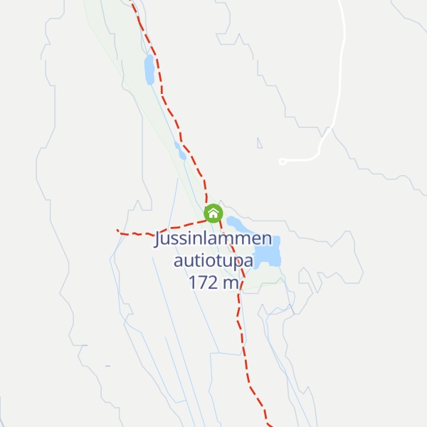 Map of Jussinlammen autiotupa