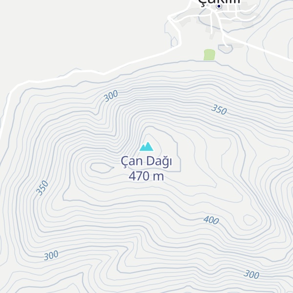 Map of Çan Dağı