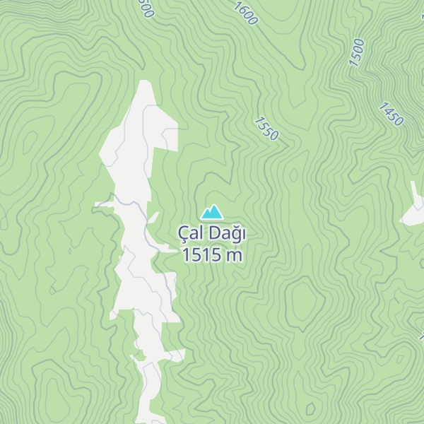 Map of Çal Dağı