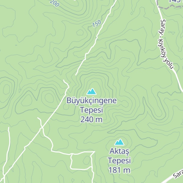 Map of Büyükçingene Tepesi