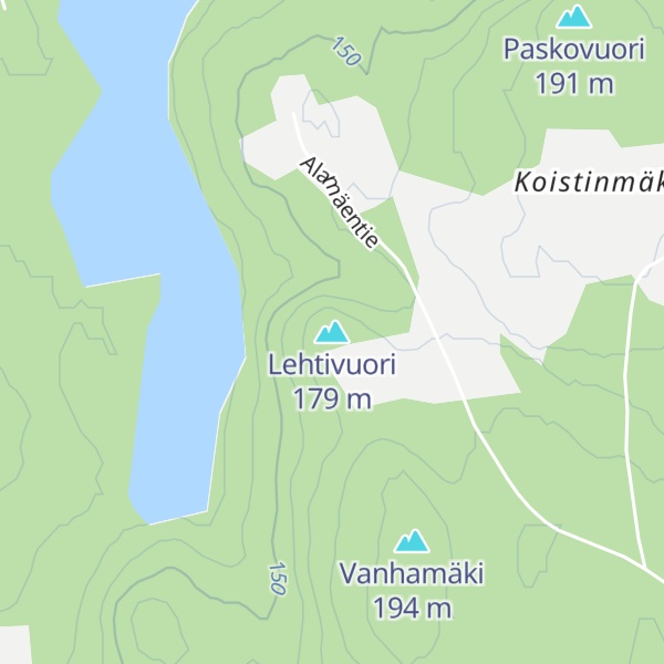 Map of Lehtivuori