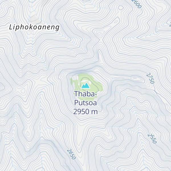 Map of Thaba-Putsoa