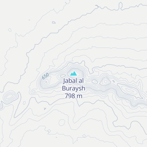 Map of Jabal al Buraysh