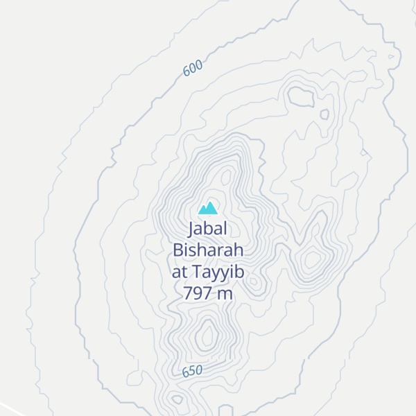 Map of Jabal Bisharah at Tayyib