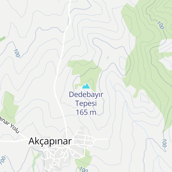 Map of Dedebayır Tepesi