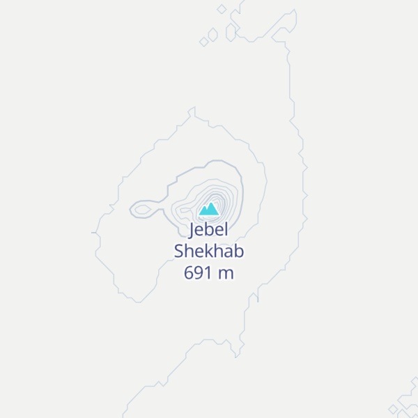 Map of Jebel Shekhab