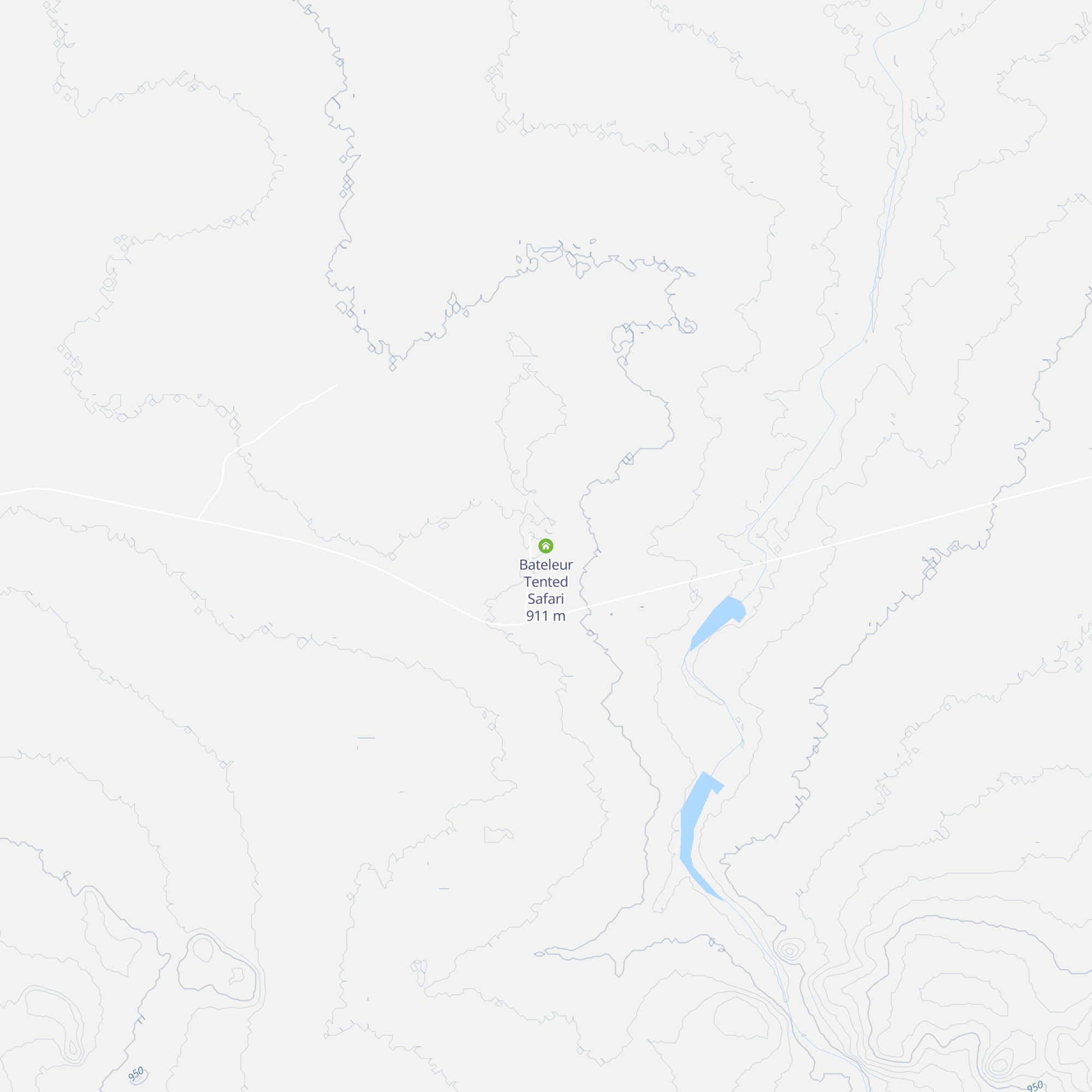 Bateleur Tented Safari map