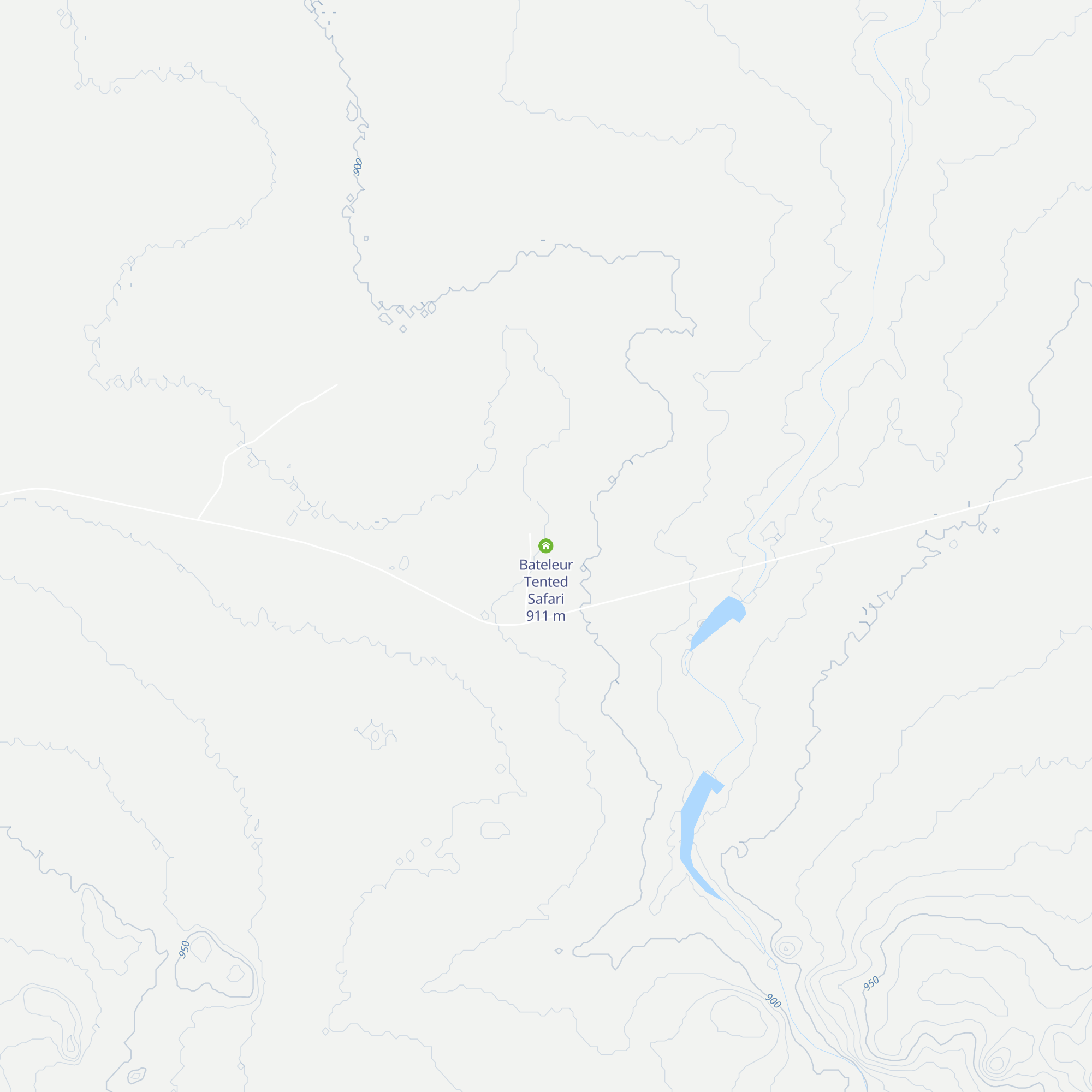 Bateleur Tented Safari map