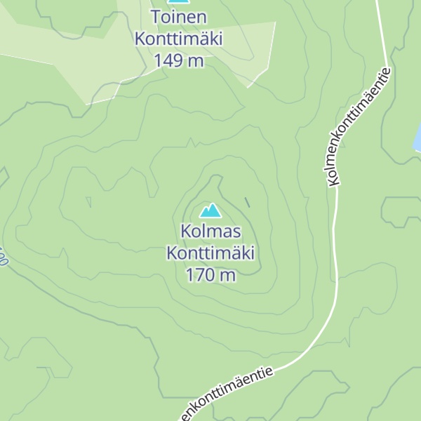 Map of Kolmas Konttimäki