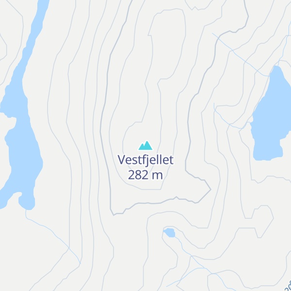 Map of Vestfjellet