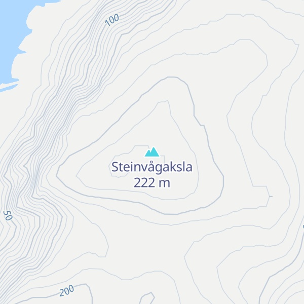 Map of Steinvågaksla