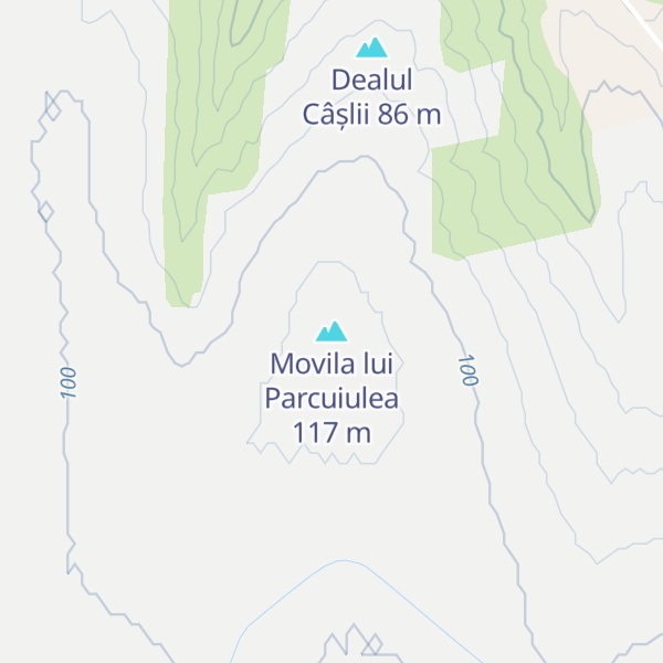 Map of Movila lui Parcuiulea