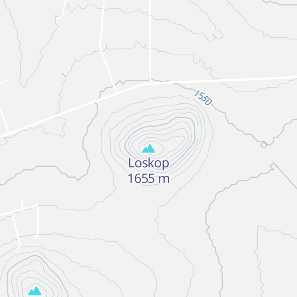 Map of Loskop