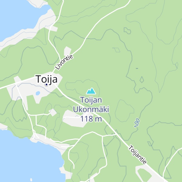 Map of Toijan Ukonmäki