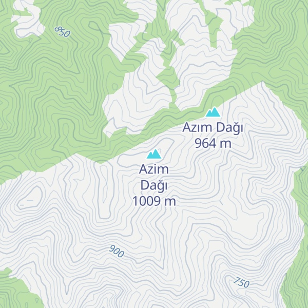 Map of Azim Dağı