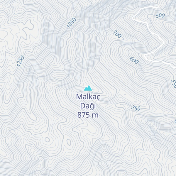Map of Malkaç Dağı