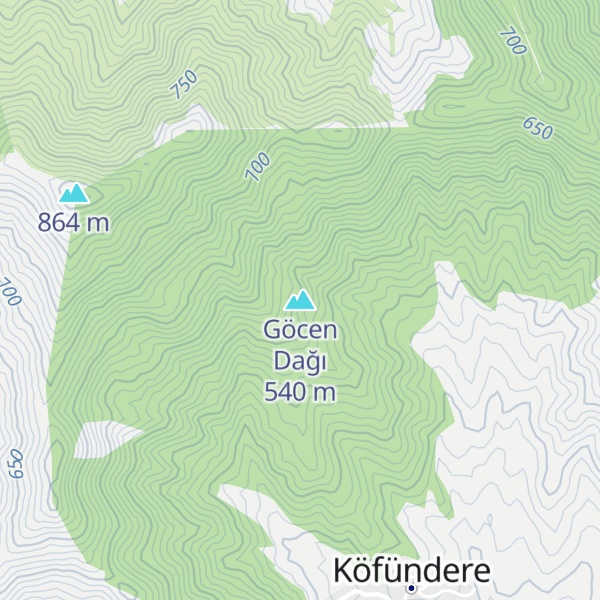 Map of Göcen Dağı