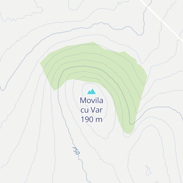 Map of Movila cu Var