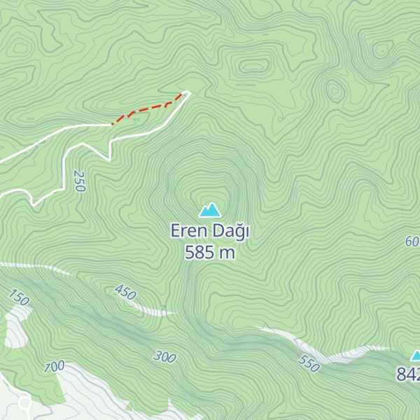 Map of Eren Dağı