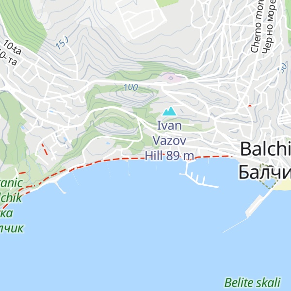 Map of Ostrovrah hill (Sivri Tepe)