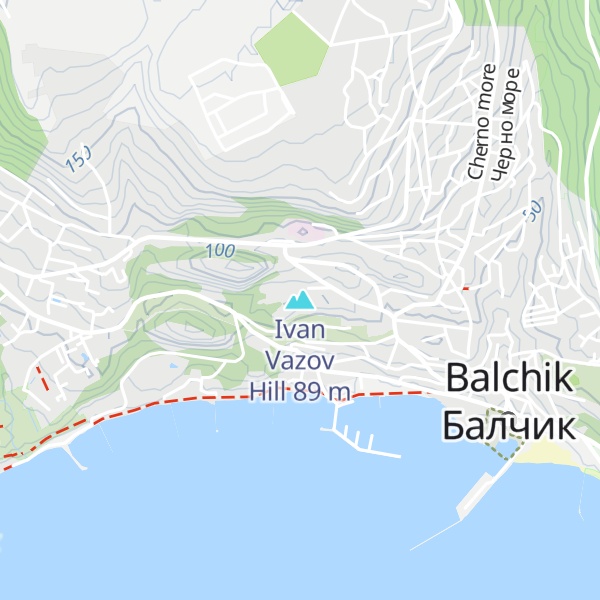 Map of Ivan Vazov Hill