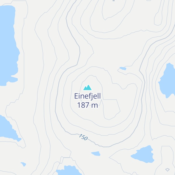 Map of Einefjell