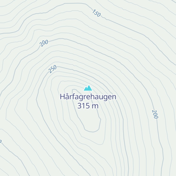 Map of Hårfagrehaugen