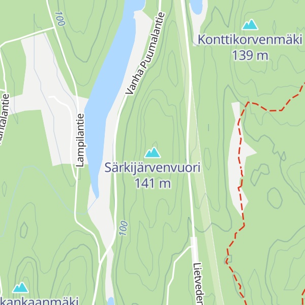 Map of Särkijärvenvuori