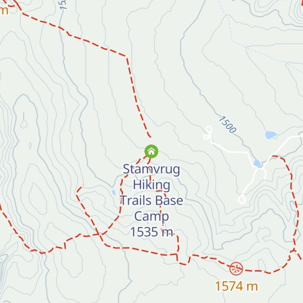 Map of Stamvrug Hiking Trails Base Camp