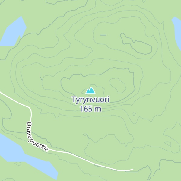 Map of Tyrynvuori