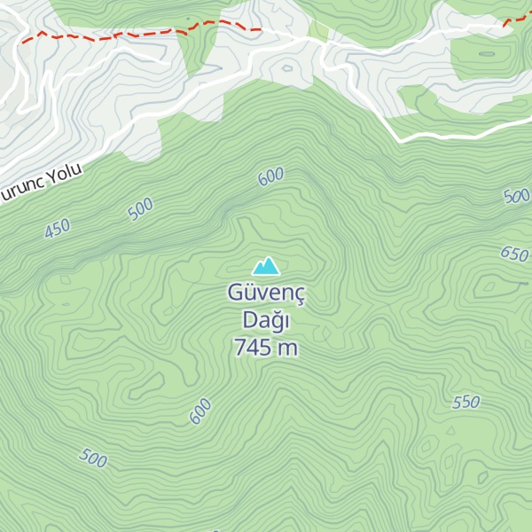 Map of Güvenç Dağı