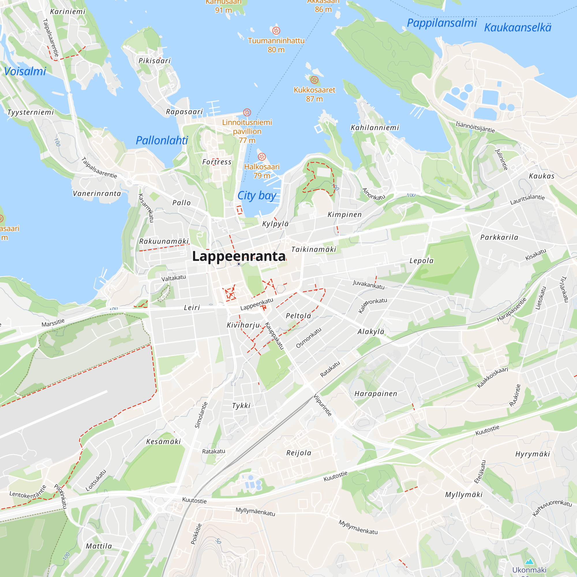 Tourist information map